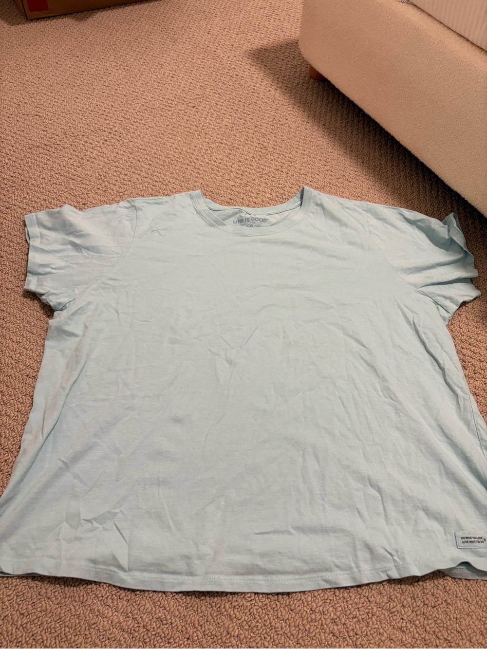 Life Is Good Light Blue Women’s Crusher Tee Size XXXL